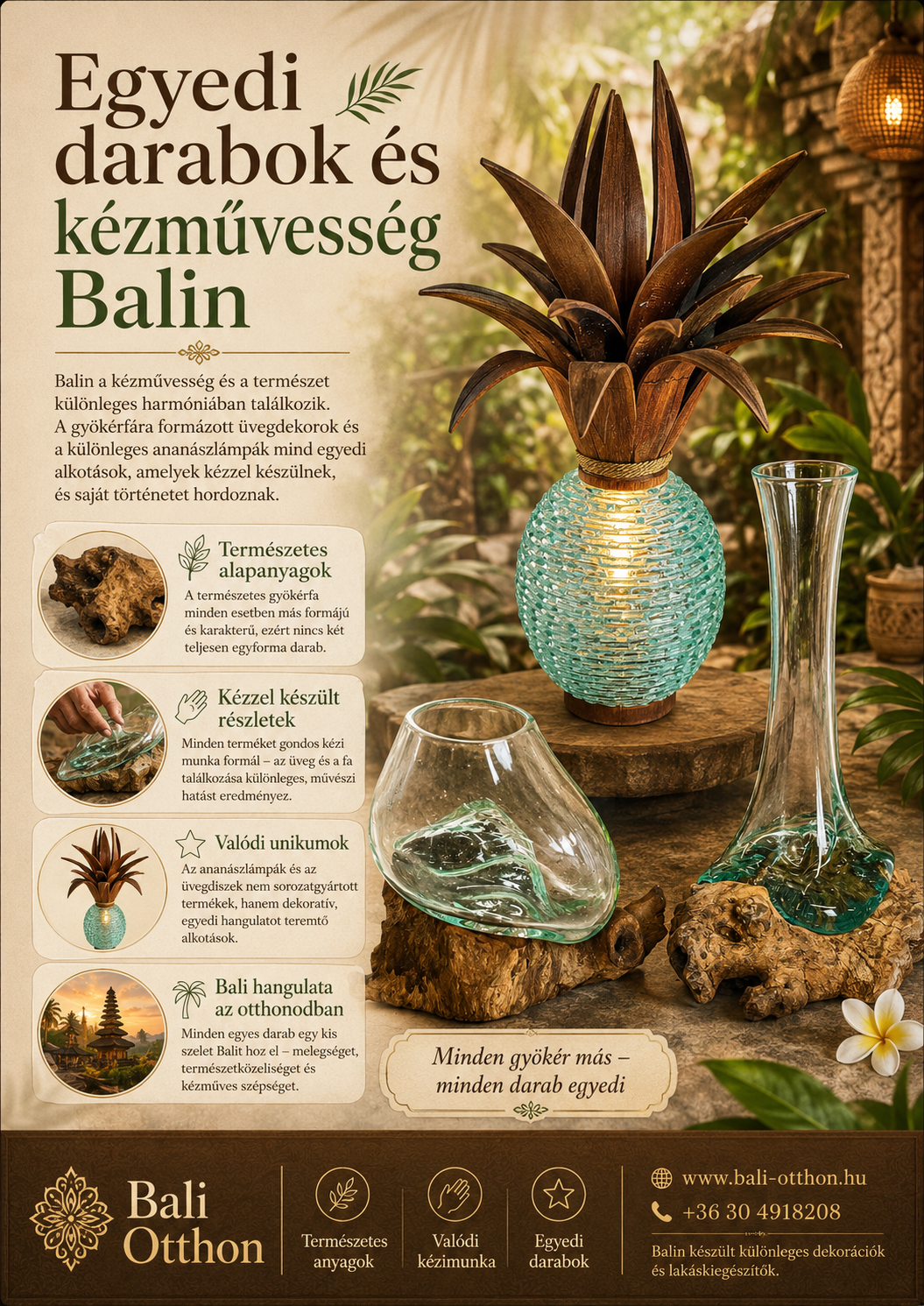Egyedi darabok és kézművesség Balin