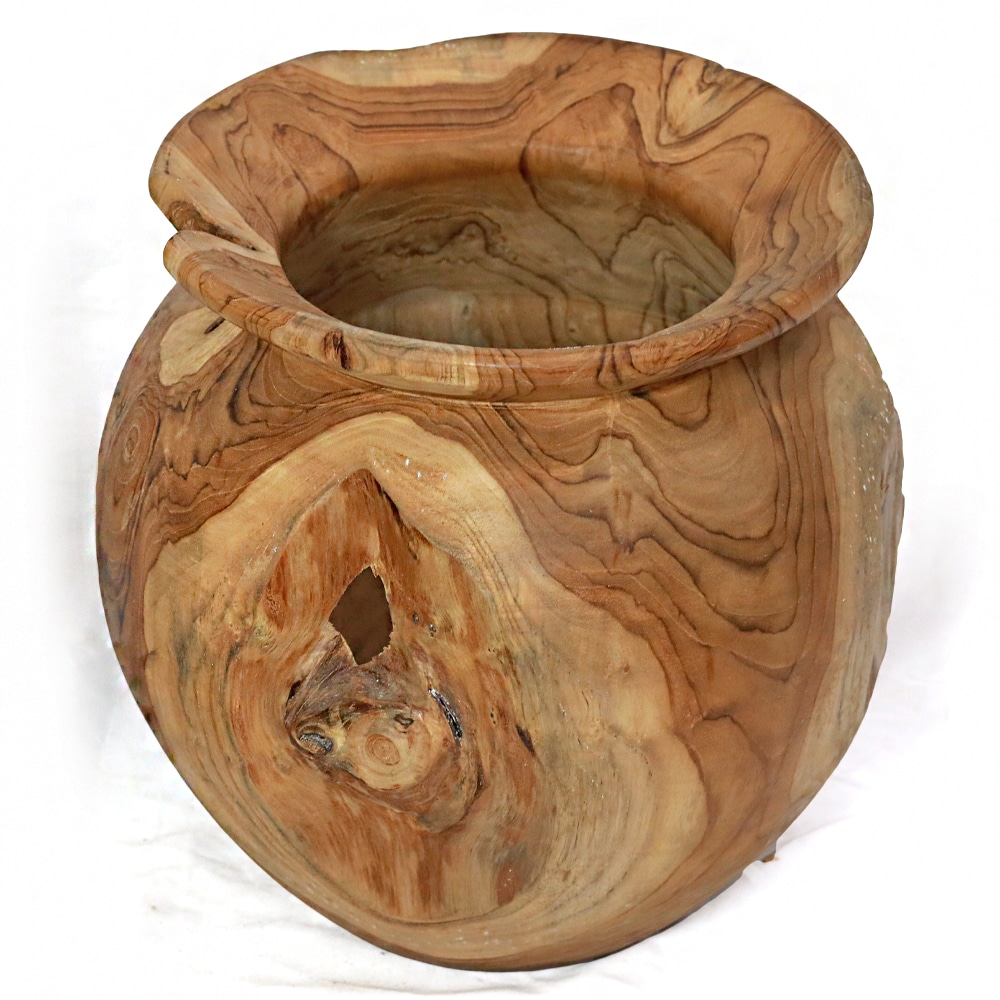 Váza, kerek, gömbölyű, dizájn, 25cm átm. 30cm magas