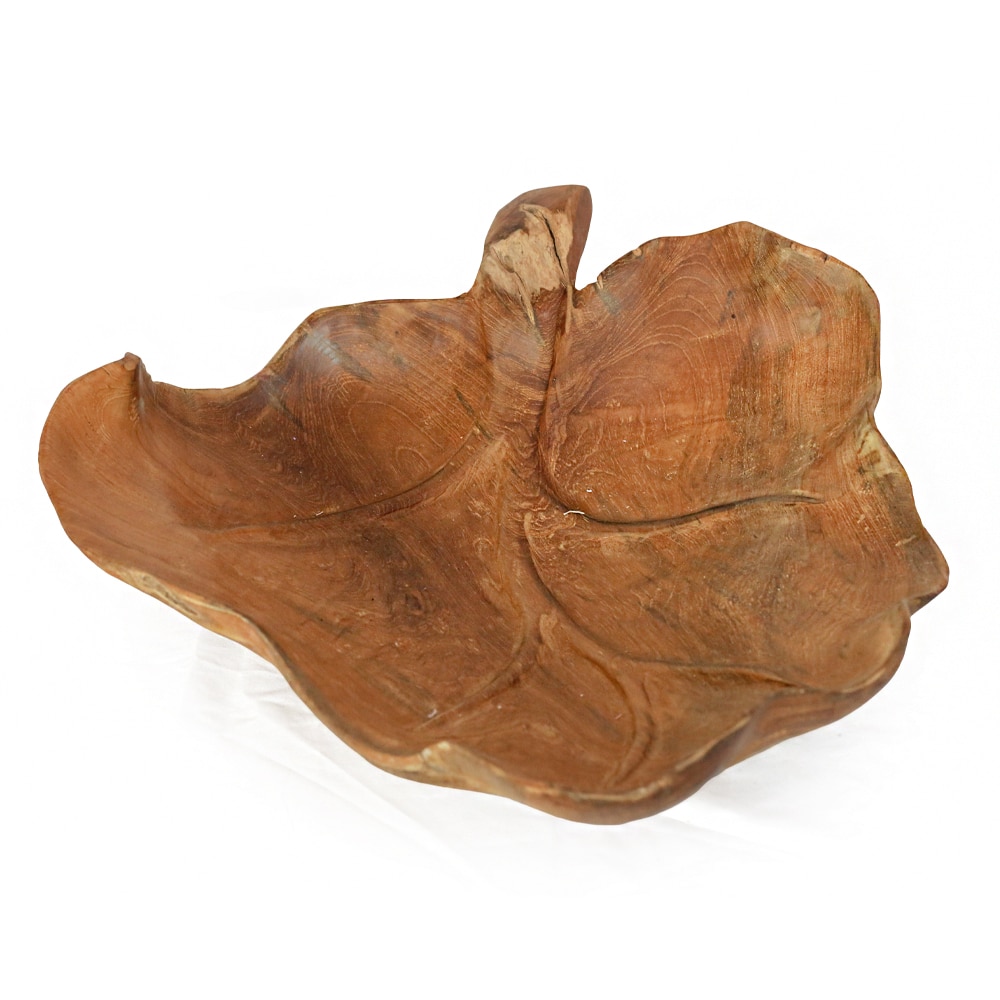 Tál, levél forma, 40 x ~35-40cm