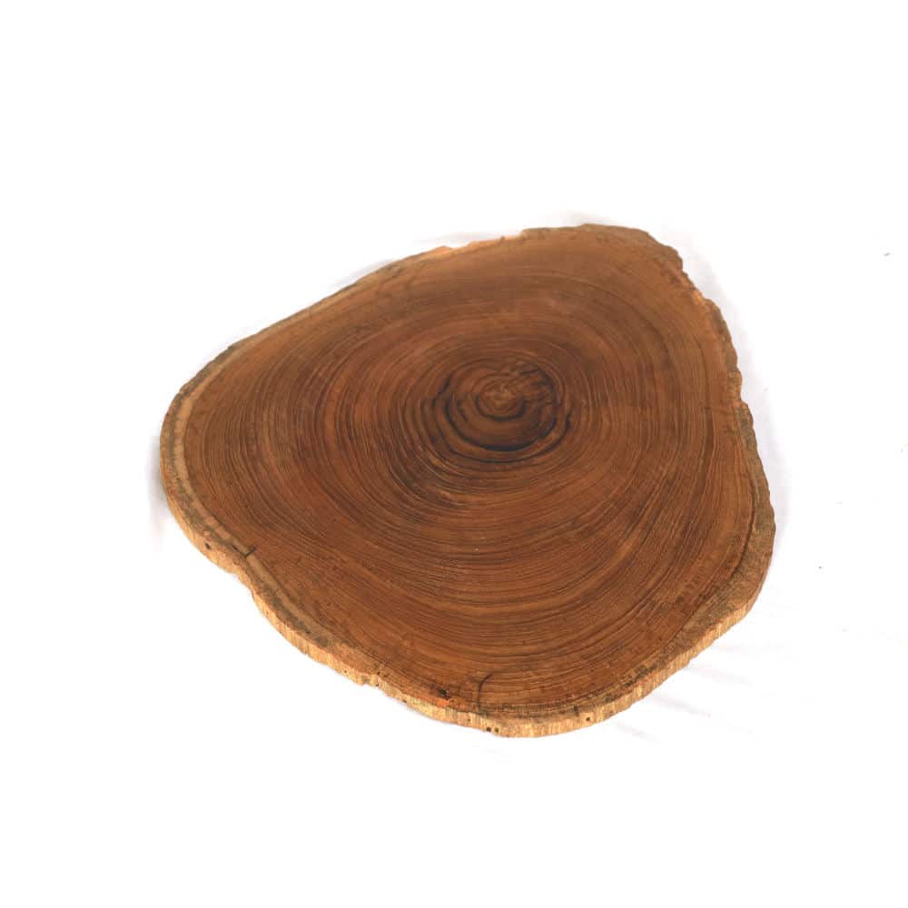 Teakfa vágódeszka, kerek, átmérő változó 25-35cm