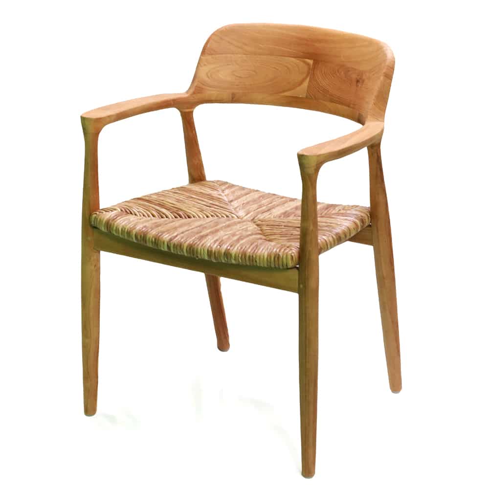 Jalin Teak szék rattan fonással