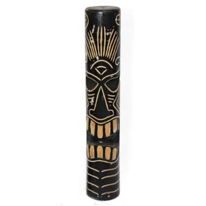 Tiki / Totem, kb. 1 m, kézzel készítve Albesia fából