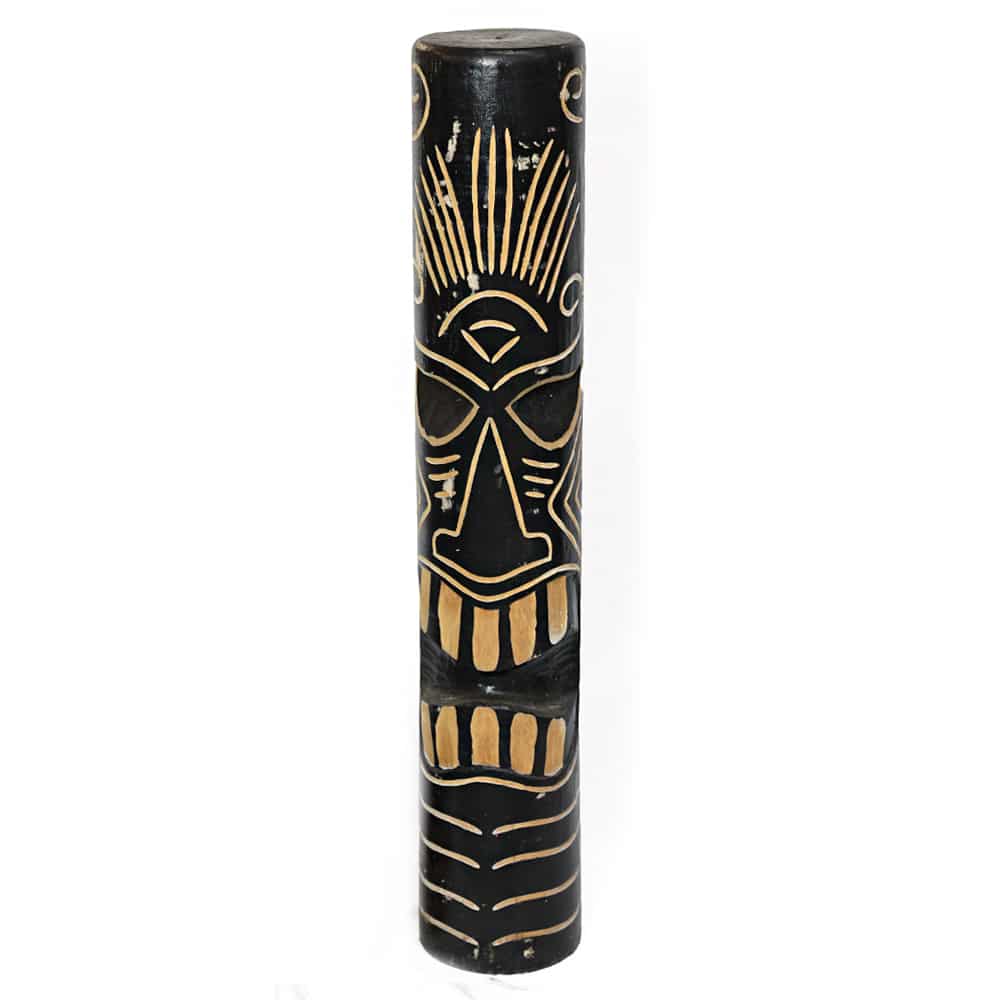 Tiki / Totem, kb. 1 m, kézzel készítve Albesia fából