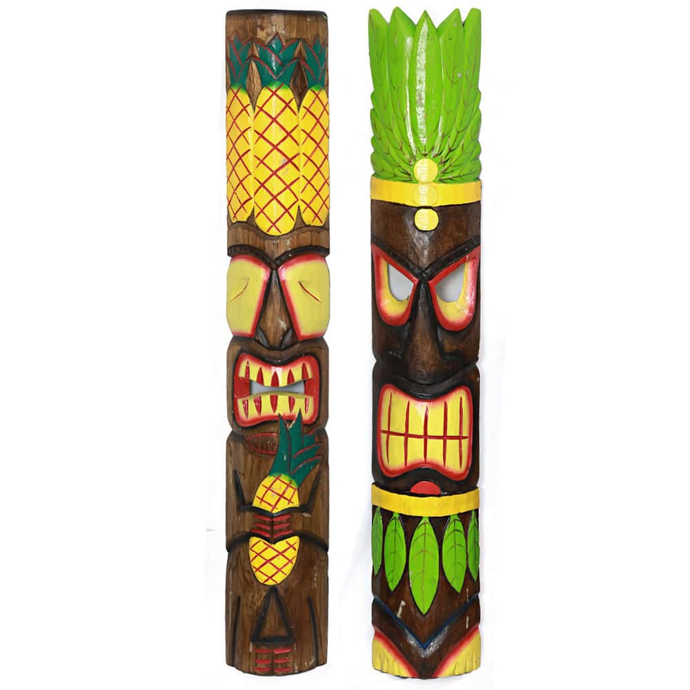 Festett totem állvány, tipi dizájn, félkör alakú, 2 dizájn, 100cm