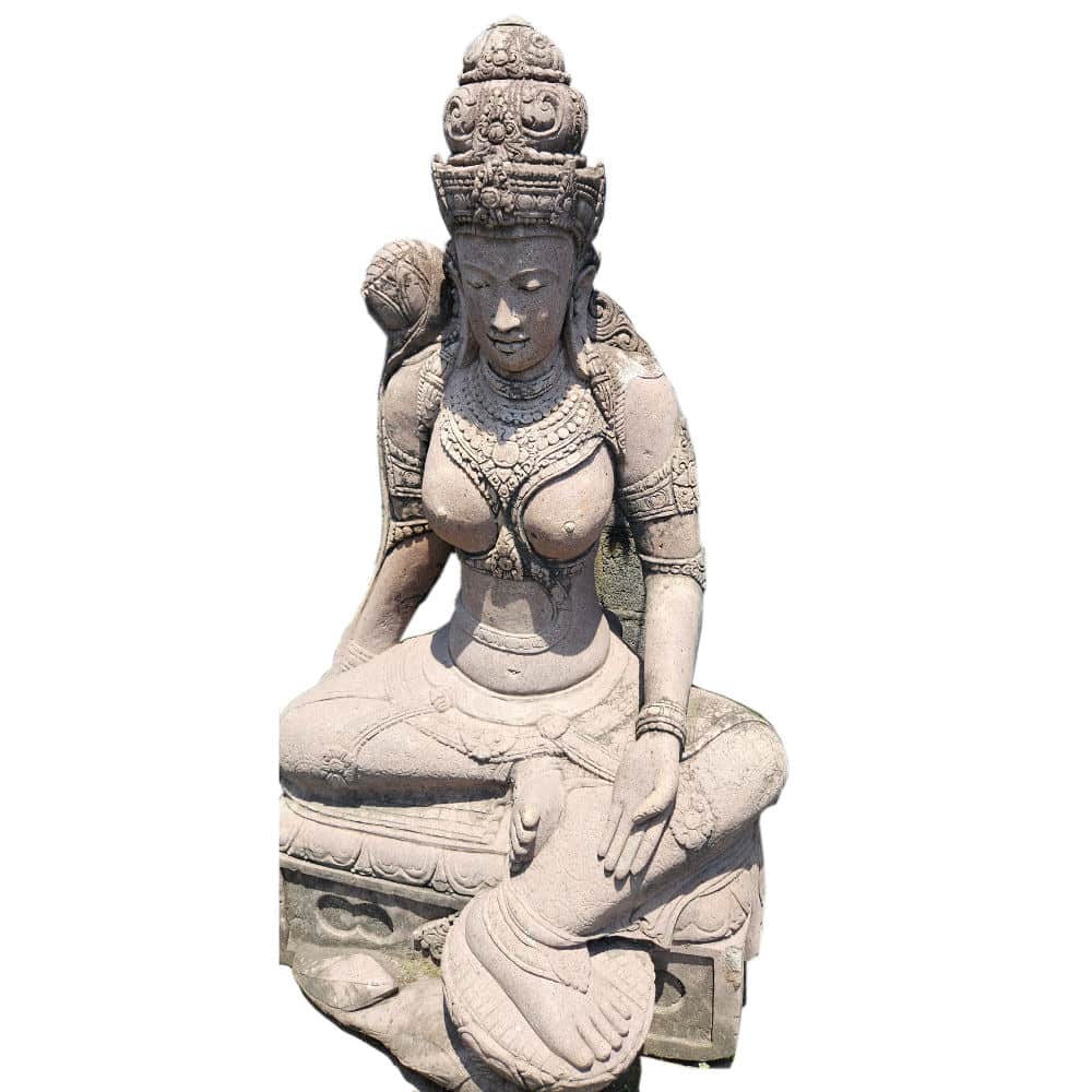 balinéz istennő hölgy, ülő, 120cm, Riverstone