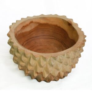 Durian (büdös gyümölcs) formájú tál