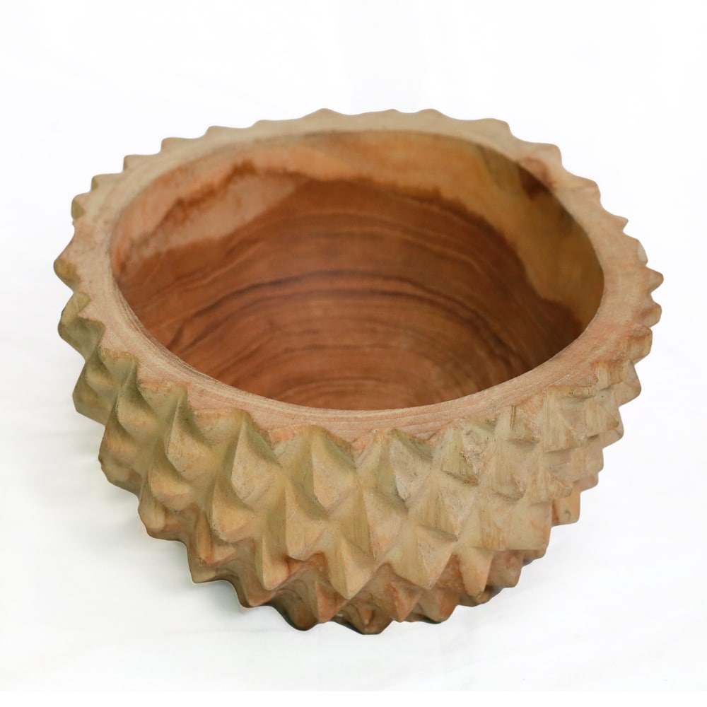 Durian (büdös gyümölcs) formájú tál