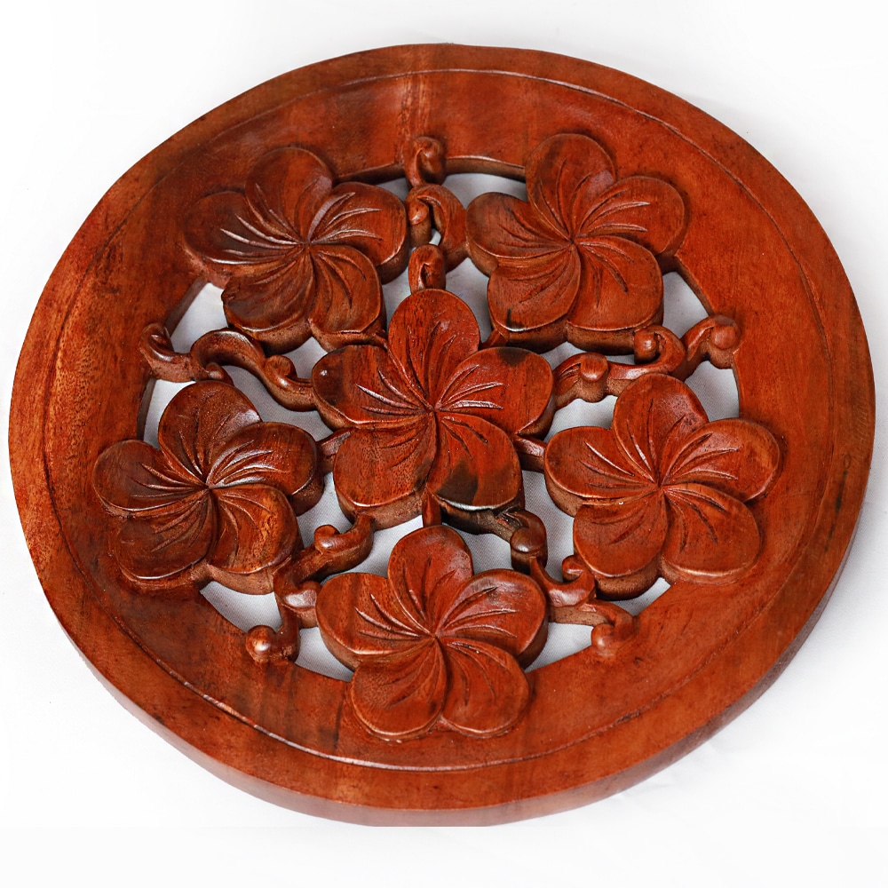 Kerek falidísz, Frangipani, 30cm