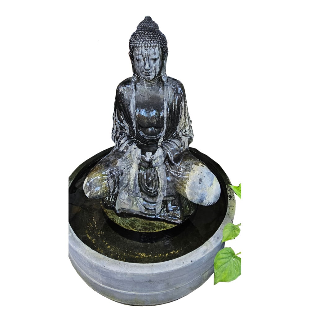 Jiwa ülők Buddha szökőkút, 150 cm