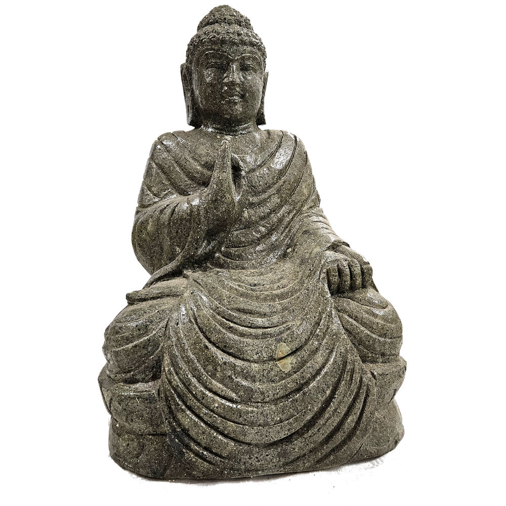 exkluzív Buddha szobor balinéz Greenstone-ból, 50cm