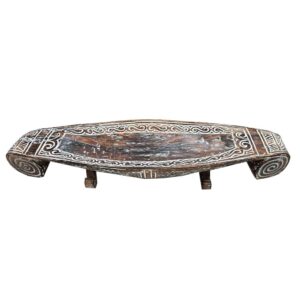nagy gyümölcsös tál, 60cm, Bali design állólábakkal