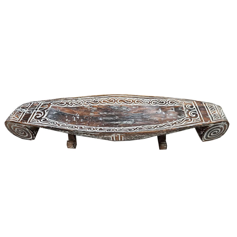 nagy gyümölcsös tál, 60cm, Bali design állólábakkal