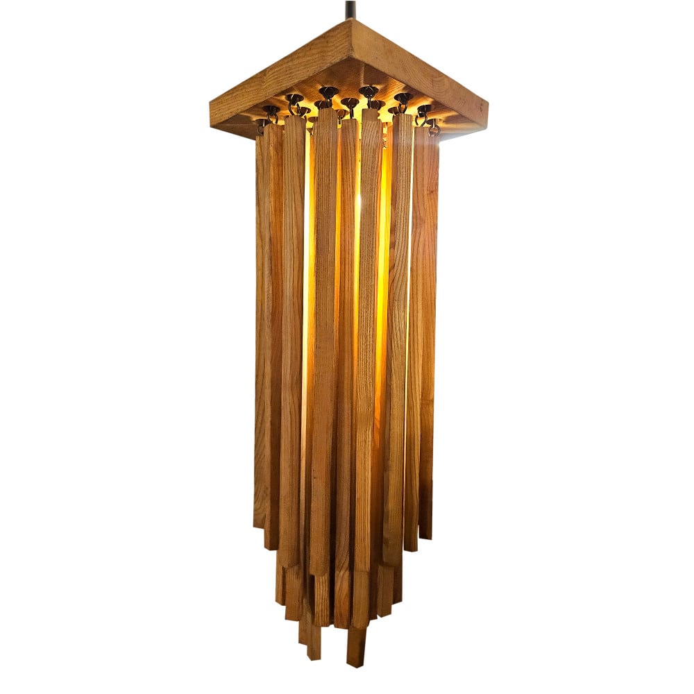 Rimba mennyezeti lámpa teakfából, 60 cm
