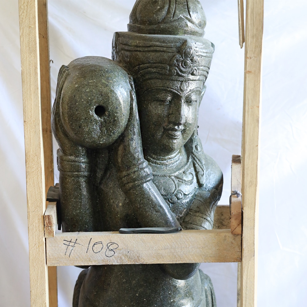 Dewi Danu, vízköpő, balinéz Greenstone, 160cm