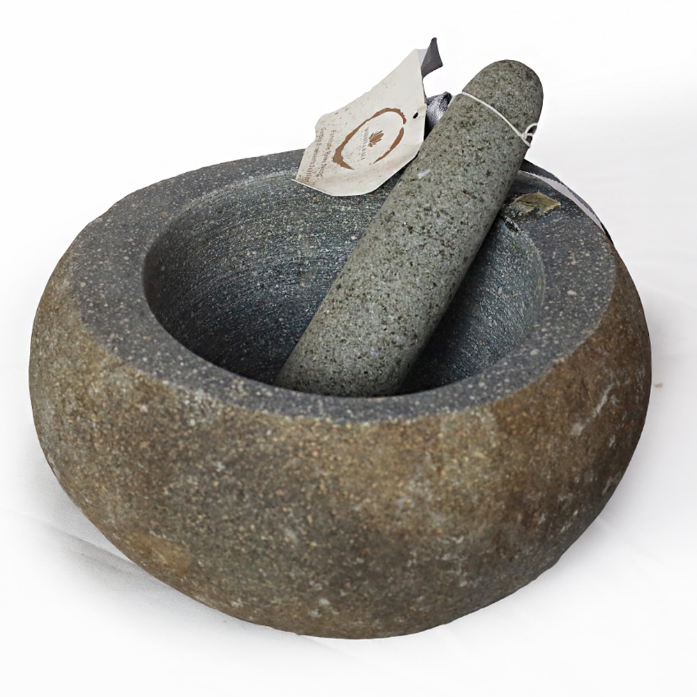Mozsár, szürke, belső átmérő 12cm