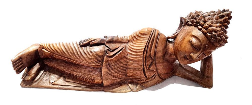 fekvő Buddha, 40cm hosszú, 15cm magas