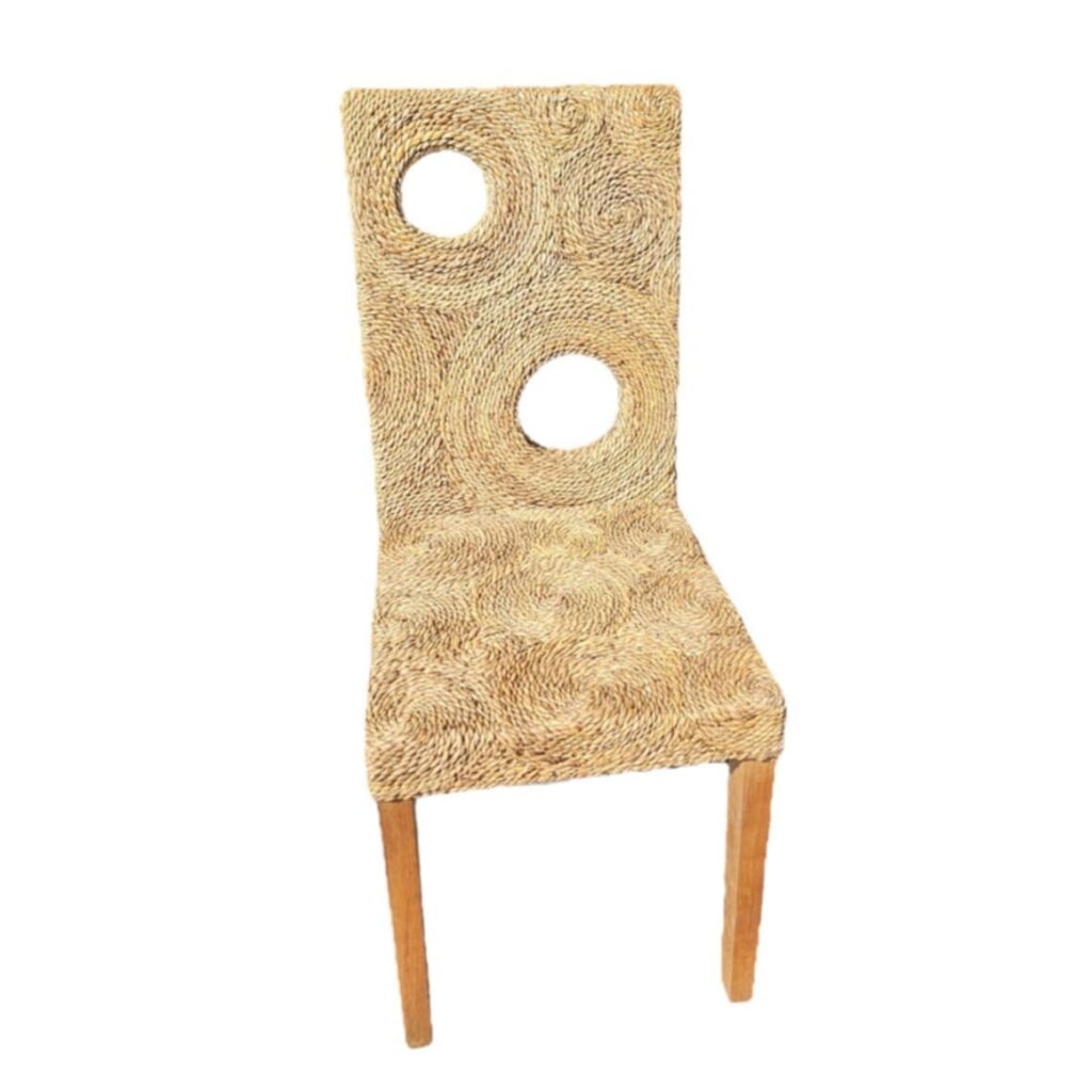 Giri étkezőszék, Teakfa + banánlevelek