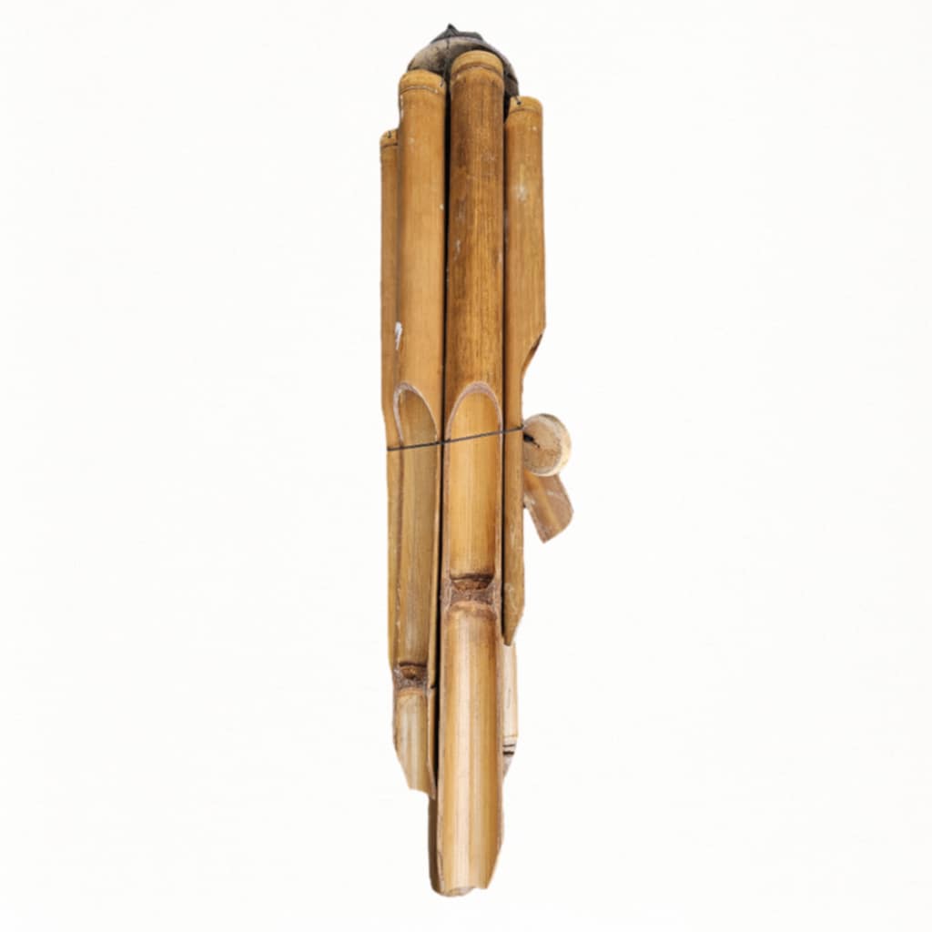 Bayu szélcsengő: bambuszcsövek, mély hangzás, 80 cm