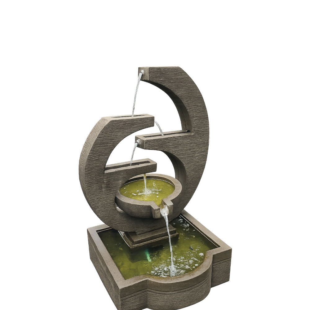 Cascade Arc design szökőkút beton-fiberglass anyagból, 140 cm