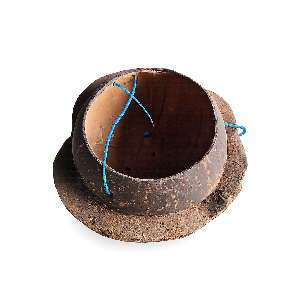 Coco Nest függő virágtartó kókuszdióhéjból, 20 cm