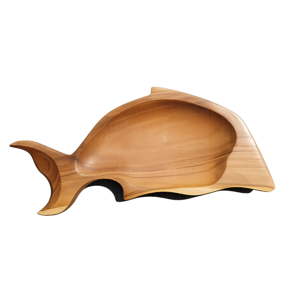 Lumba-Lumba fa snacktál delfin formában, 30 cm
